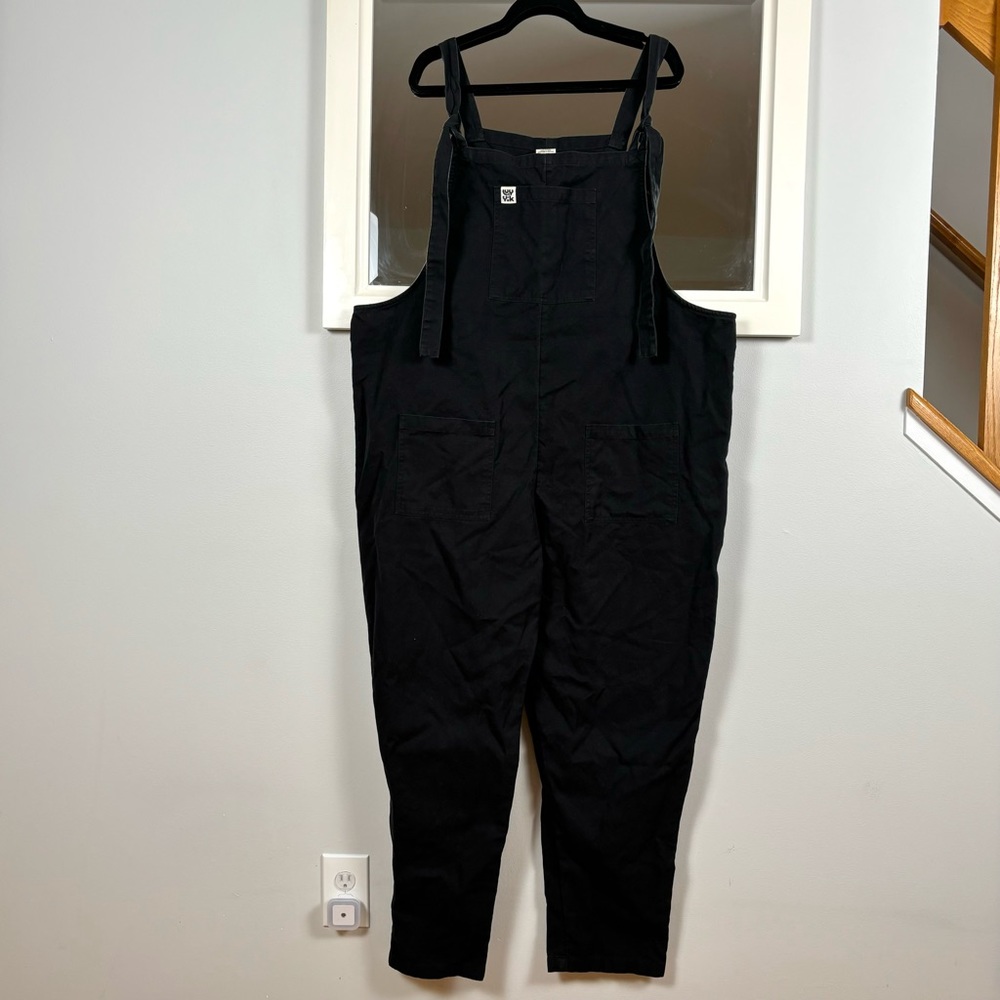 Lucy & Yak Dungarees Black Cotton size US 18R 18 Overalls